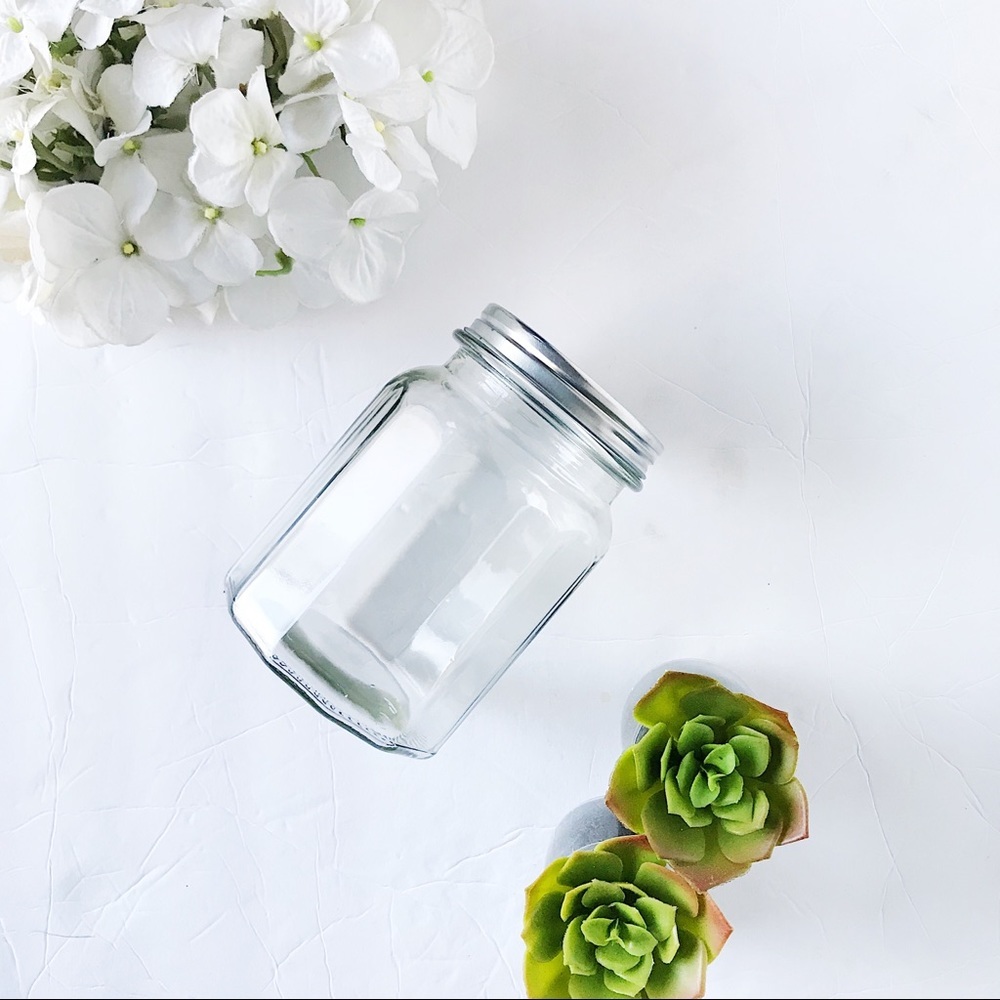 3/$20 Decorative Glass Jar with Lid